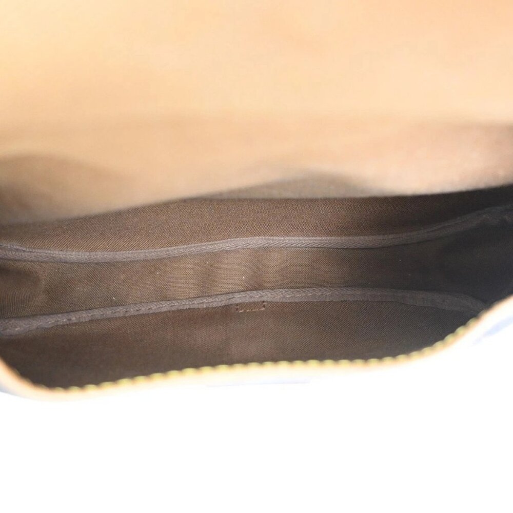 LOUIS VUITTON Logo Saumur MM Shoulder Bag Monogram Leather Brown M40710 64ZA077 - Picture 16 of 16